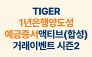 TIGER 1년양도성예금증서액티브(합성) ETF 거래이벤트 시즌2